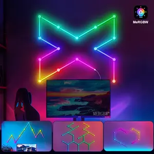 Smart RGBIC LED Wall Light Strip, DIY Music Sync Ambient Lamp with APP Control, TV Backlight for Gaming Room, Bedroom Home    16 Million Colors