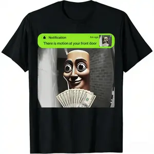 Tung Tung Tung DoorbellMeme Front Door Motion Graphic T-Shirt
