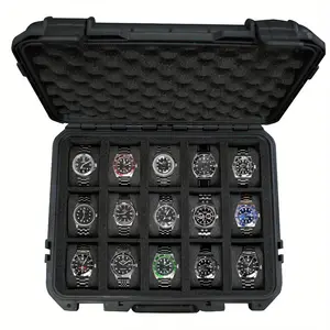 Waterproof Watch Box Collection, Antiques Protection Safe Storage, Sponge-Lined Durable Design, Ideal for Collectors & Gifts, Watch Protector