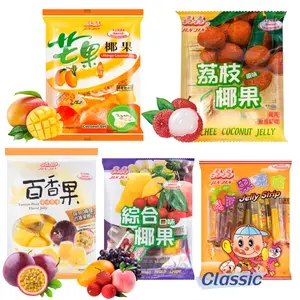 Jin Jin Jelly Strip Assorted Flavors Jelly Variety Flavors  Sweet Fruit Dessert Tangy for Holiday Sharing Snack