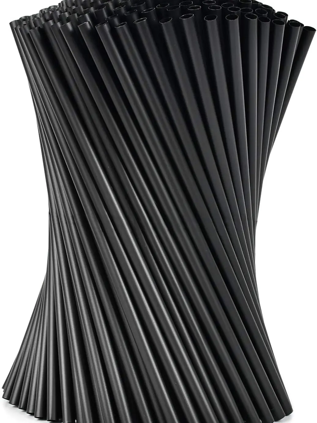 100 Pcs Black Cocktail Straws, 5.12 Inch Short Disposable Plastic Drink Straws Small Short Drinking Straw for Whiskey Bar Club Cocktail Cold Drinks, Cups Travel Mugs Crafts Home Bars Use