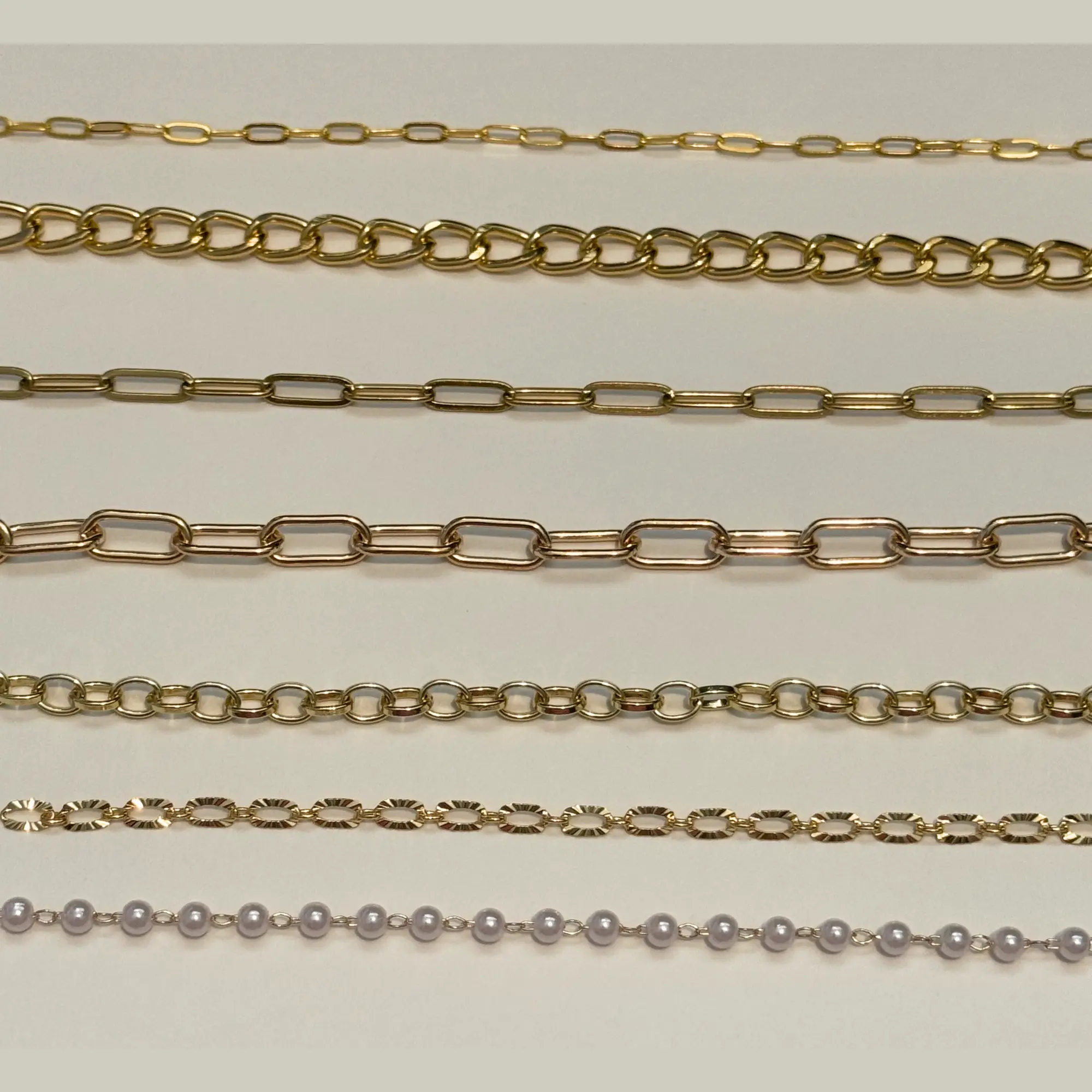 Chain ONLY Necklace or Bracelet - Simple Design with No Additional Accessories or Charms