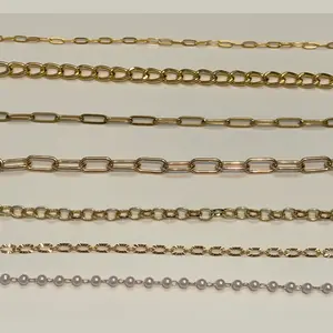 Chain ONLY Necklace or Bracelet - Simple Design with No Additional Accessories or Charms