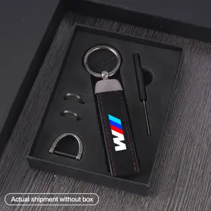 Leather Car Emblem Keyring Pendant Gift, Perfect Accessory for Bmw Models M Power M4 M5 M6 X Series, Stylish & Durable Design