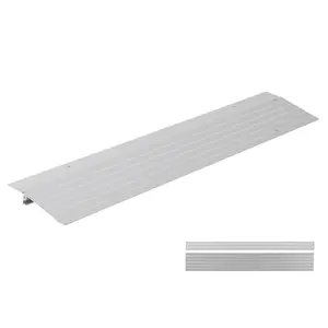 4" Rise Threshold Ramps for Doorways, Portable Door Ramps, 700 Lbs Capacity, Adjustable Aluminum Entry Ramp for Wheelchairs, Scooters, Walkers, and Power Chairs