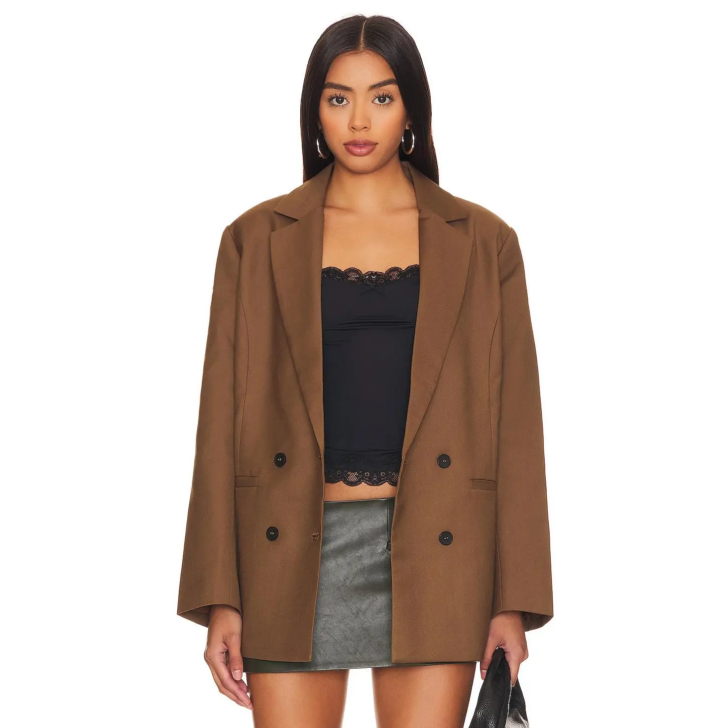 LIONESS Wyoming Blazer in Chocolate