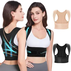 Posture Corrector for Women Invisilite: Invisible Lightweight Back Brace for Neck Shoulder & Upper Back Pain Relief - Improve Posture Correct Hunchback Slouching Under Clothes XX-Large