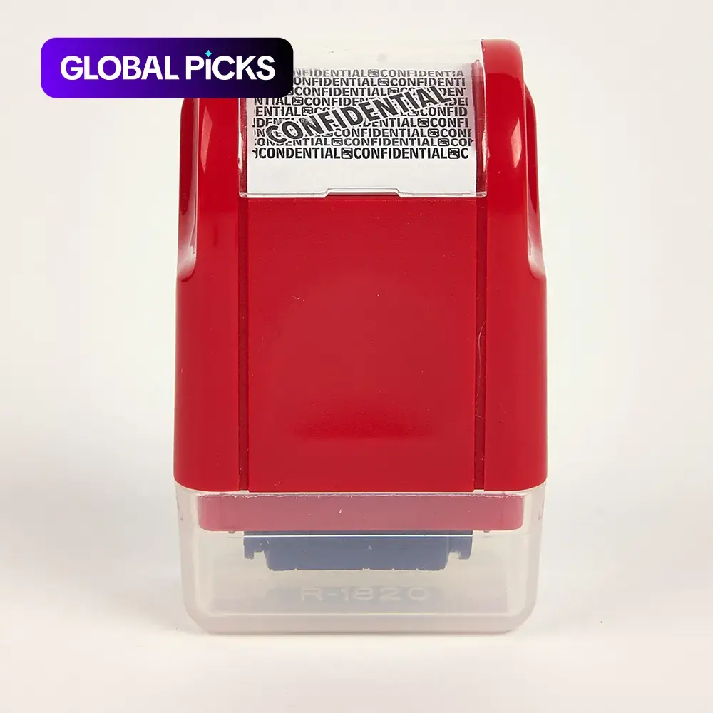 1pc ID Protection Roller Stamp, Privacy Roller Stamp, Confidentiality Stamp for Documents, Custom Stamp, Security Roller Stamp for Office Stationery #GLOBAL PICKS