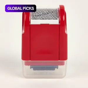 1 Piece ID Protection Roller Stamp, Confidentiality Stamp, Custom Stamp, Stationery Supplies for Confidential Information #GLOBAL PICKS