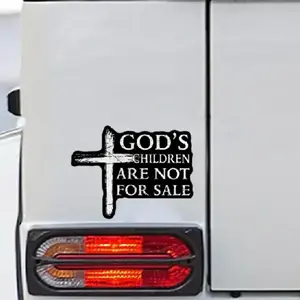 Car decal Gods children are not for sale