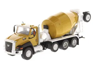 CAT Caterpillar CT660 Day Cab Tractor w/ McNeilus Bridgemaster Concrete Mixer (Construction Metal Series) 1:64 Diecast Model - Diecast Masters 85632