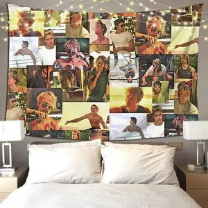 JJ Maybank - Rudy Pankow Throw Blanket Tapestry Hippie Wall Hanging Aesthetic Home Decoration Tapestries for Living Room Bedroom boys and girls room decor