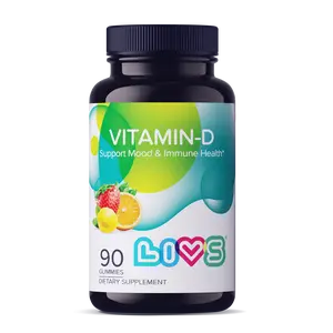 LIVS Gummy Vitamins Vitamin D 2,000 IU - Single Vitamin Supplement for Daily Use