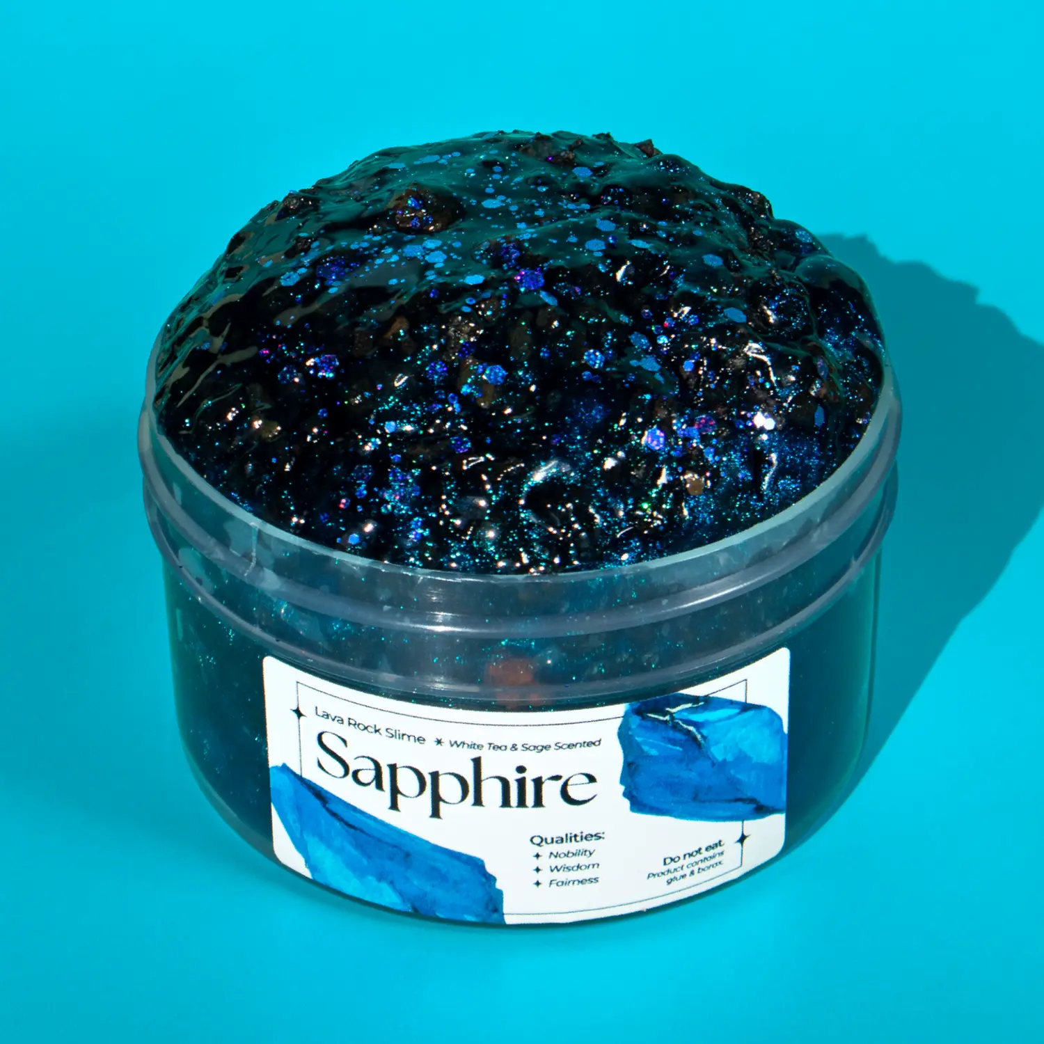 Sapphire - OG Slimes 7 oz Lava Rock Slime