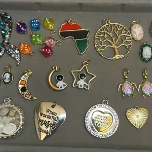 Premium Charm - Assorted Charms with Tree of Life, Africa Map, and Musical Notes