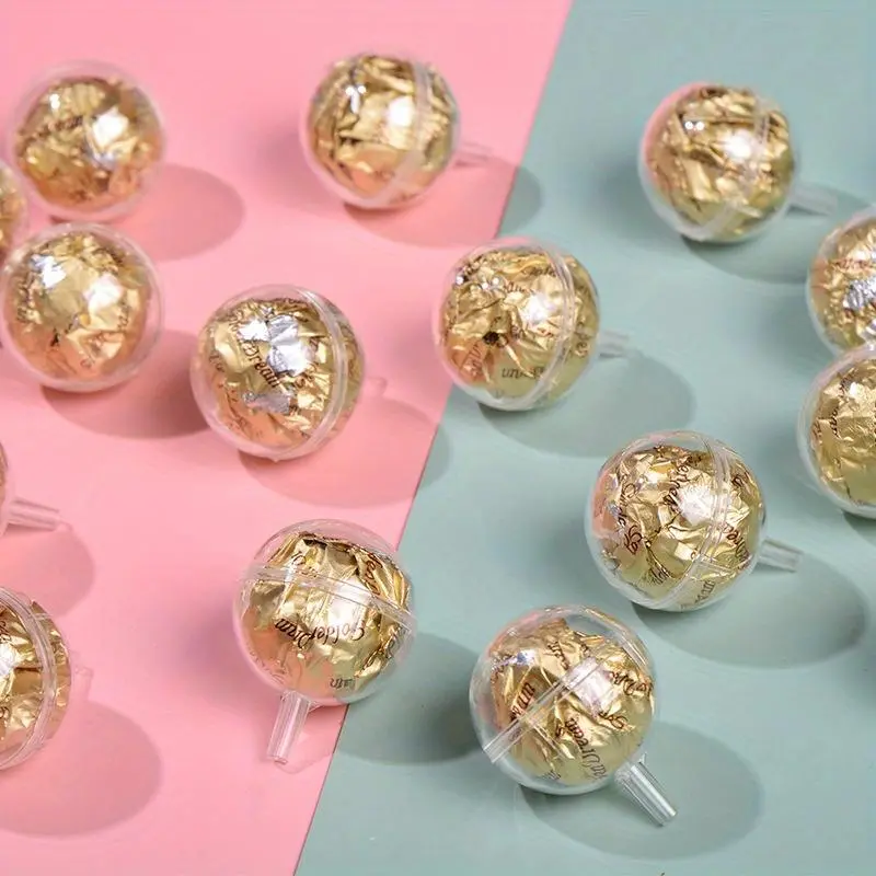 Clear Balloon Ball, 20pcs/set DIY Chocolate Flower Bouquet Packaging Ball, Flower Bouquet DIY Materials, DIY Snack Flower Packaging, Anniversary Party Gift, Gift Decoration, Creative Gift Packaging