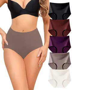 LEVAO 5 Pack Seamless High Waist Underwear for Women, No Show, Full Coverage, Soft & Stretchy Briefs S-XXL SpringStatements