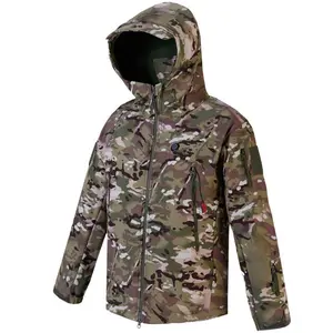 LITEGUEST Heated Camouflage Jacket HJ9013 Built for Outdoor in Cold Weather 7-Zone Heating USB-Powered Windproof & Water Resistant Menswear Coats