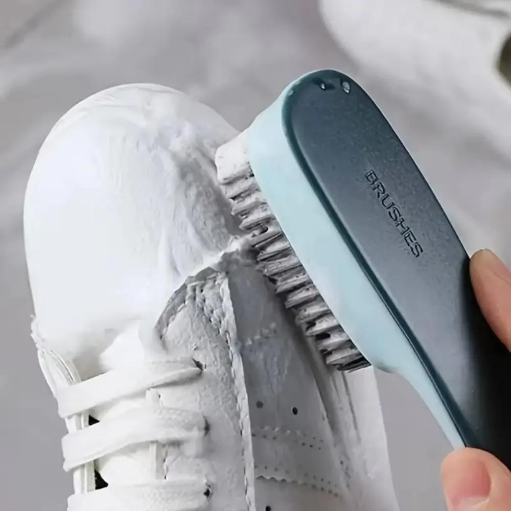 All-Purpose Cleaning Scrubber, Handheld Plastic Brush for Shoe, Garment, and Home Stain Removal, No Batteries Required
