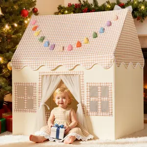 Kids Play Tent Indoor: with Mat, Colorful Hangings, Star Lights  Toddler Girl Tent Indoor Playhouse for Toddlers Kids Toys for Boy Girl Birthday Gift