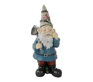 Northlight Gnome Outdoor Garden Statue 15.25"