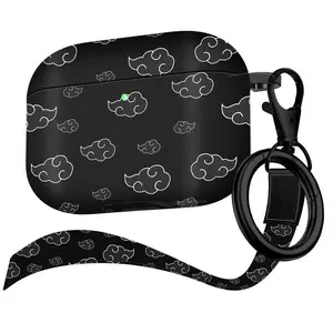 Maxjoy for Airpods Pro 2nd Generation Case Cartoon Cute Anime Design Series Apple Airpod pro 2 Case Cover for Airpods Pro 2 Generation 2022 for Men Women Anime White Cloud Lanyard