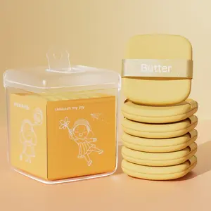 Butter Puff Foundation Sponge, Water-Expanding Dual-Sided Soft Makeup Tool, Fluffy and Gentle Application, Perfect for Smooth Finish