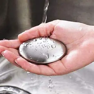Stainless Steel Soap Bar for Hands - Odor Eliminator for Onion, Fish & Kitchen Smells | Food-Grade 304 Steel | Lasts 10 Years, Durable, Chemical-Free, Travel-Size | Removes Stubborn Odors from Skin & Fridge