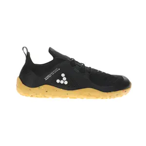 Vivobarefoot Womens Primus Trail Knit Firm Ground Running Sneakers Shoes - Black