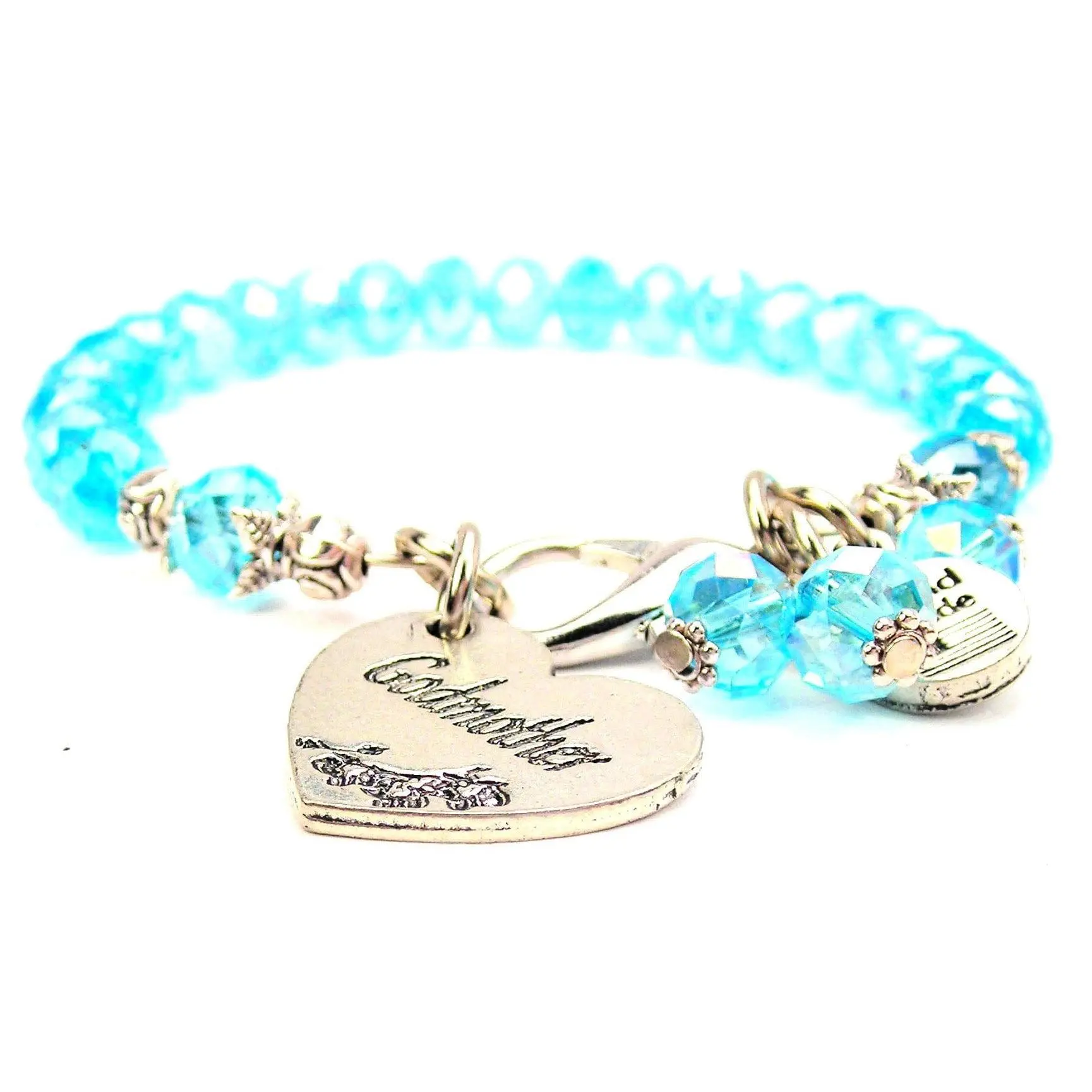 Godmother Heart Splash Of Color Crystal Bracelet