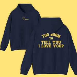 Gracie Abrams Gracie The Secret Of Us Hoodie, Too Soon To Tell You I Love You Abrams Sweatshirt, Risk Gracie Inspired Pullover