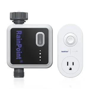 Rainpoint Sprinkler and Hose Timer, Wi-Fi Water Timer for Lawn Sprinkler, Smart Sprinkler Timer for Garden Hose Faucet, Wireless Control via WiFi Hub Socket, Smart Automatic Irrigation Timer