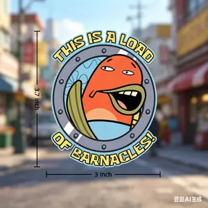 Cartoon stickers Wall, Window, Vehicle, Weather Resistant, Viral Vehicle Exterior Decoration for Bumper, Laptop, Toolbox, Tumbler