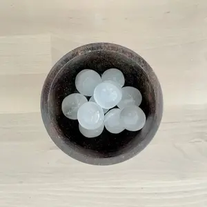 Selenite Ball Crystal for Meditation and Healing