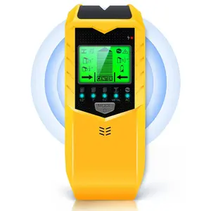 5 in 1 Multifunctional Stud Scanner, Smart Sensor & HD LCD Display Wall Scanner, Audio Alarm Wall Detector for Metal-Wood Screw, AC Wire & Pipe Detection Tool