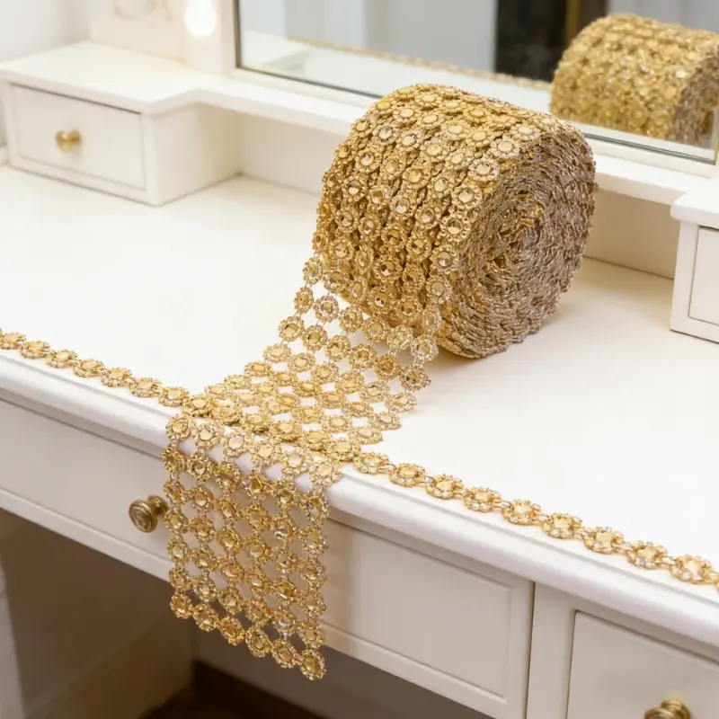 2rolls Sunflower Diamond Ribbon for Wedding & Anniversary