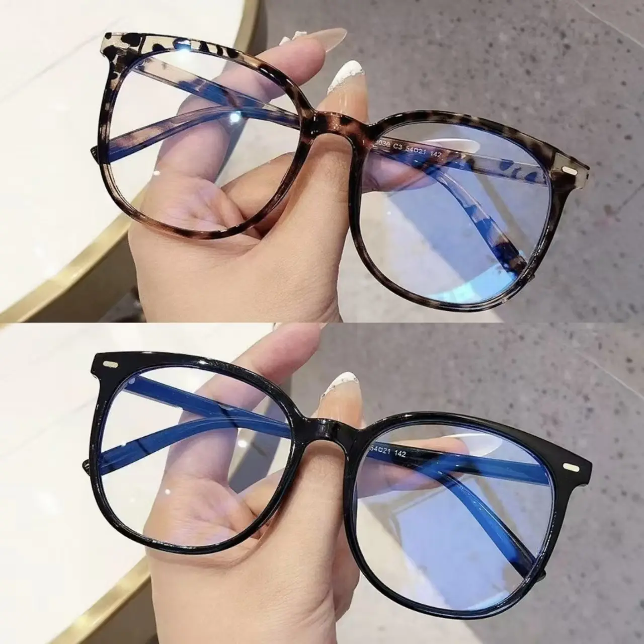 Women's Leopard Print Frame Blue Light Blocking  Glasses - Fashion Eyewear Accessories, Anti UV Ray,Sunglasses for Women, Ideal for Work and Daily Use, Screen Viewing Eyewear, Stylish Trendy Eyewear