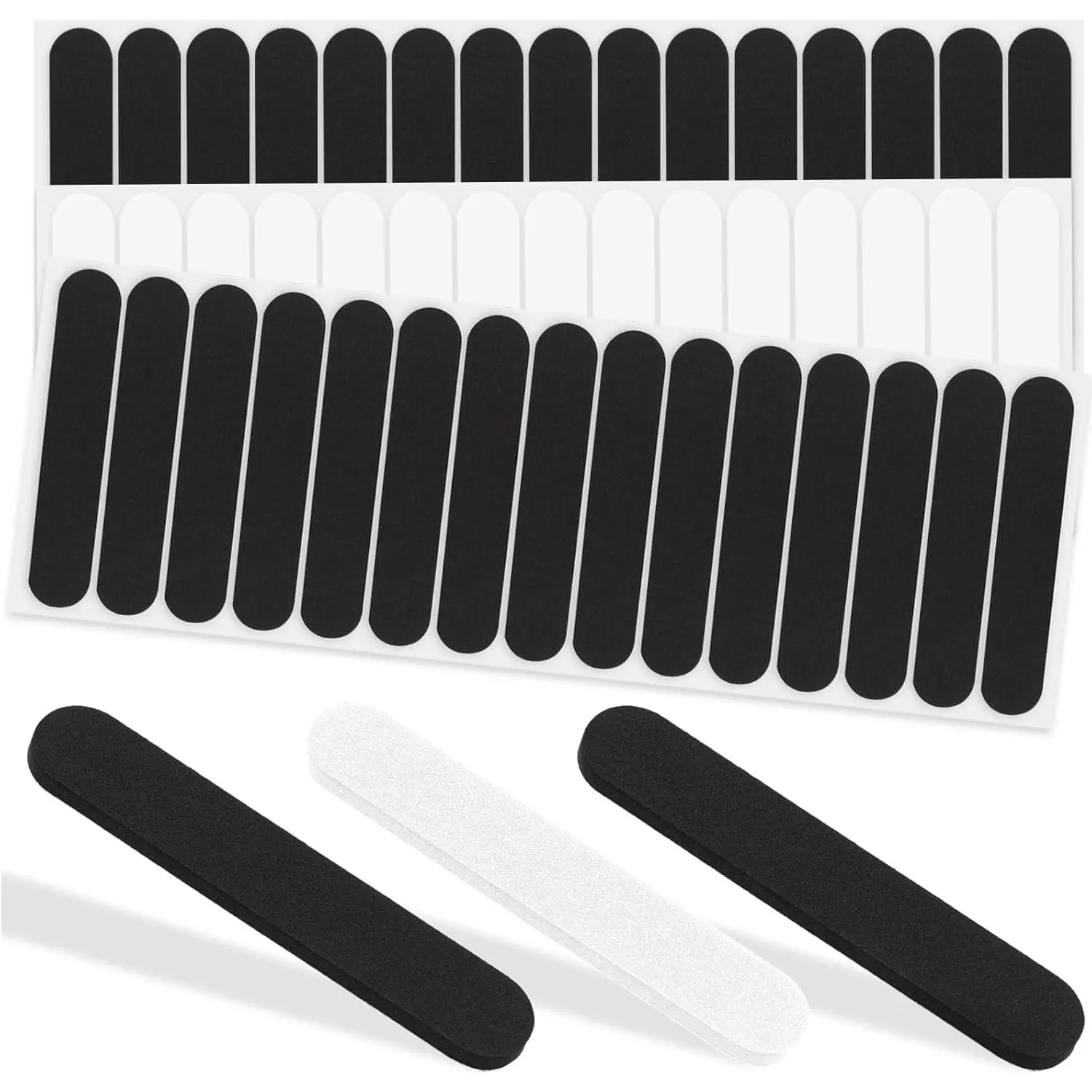 45 count Hat Size Tape, Hat Size Reducer,  Reducing Tape for Hats Caps Sweatband(Black and White) HahZen SPORT
