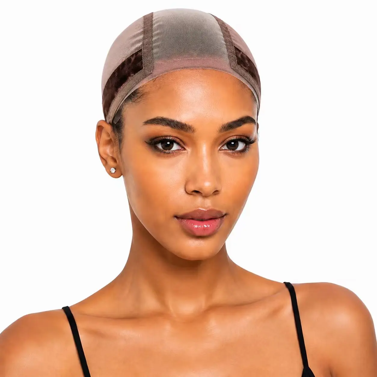Lace Wiggrip & Lace WigCap Combo, Premium Lace Wig Cap & Wig Band for Women, Adjustable, Reinforced Swiss Lace, Secure Velvet Headband, Chocolate Brown