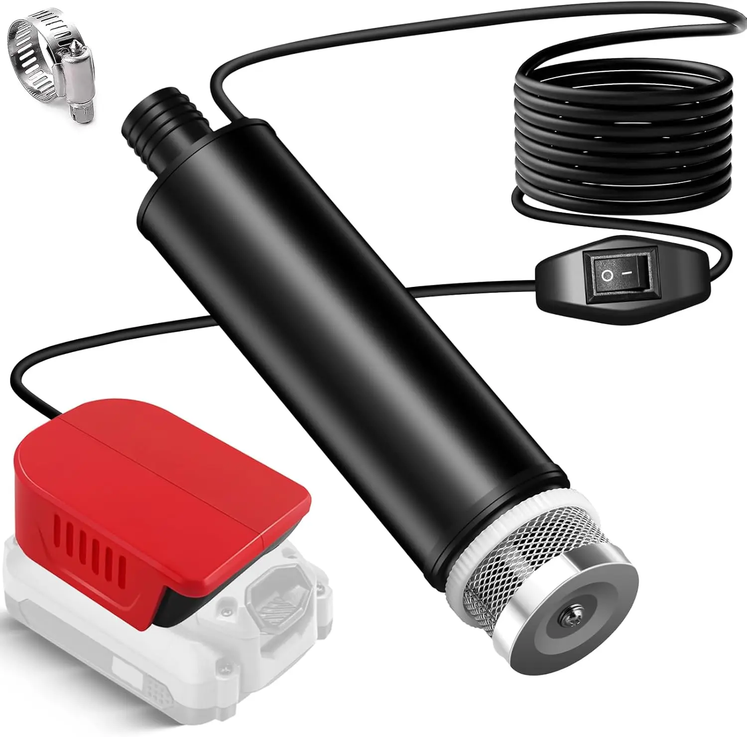 Cordless Submersible Water Transfer Pump for Craftsman 20V Battery, 635 GPH Portable Dual-Function Water and Oil Pump with 100W Brushless Motor, 16FT Cord Drain Pump for Pool Garden Camping (Battery not Included)