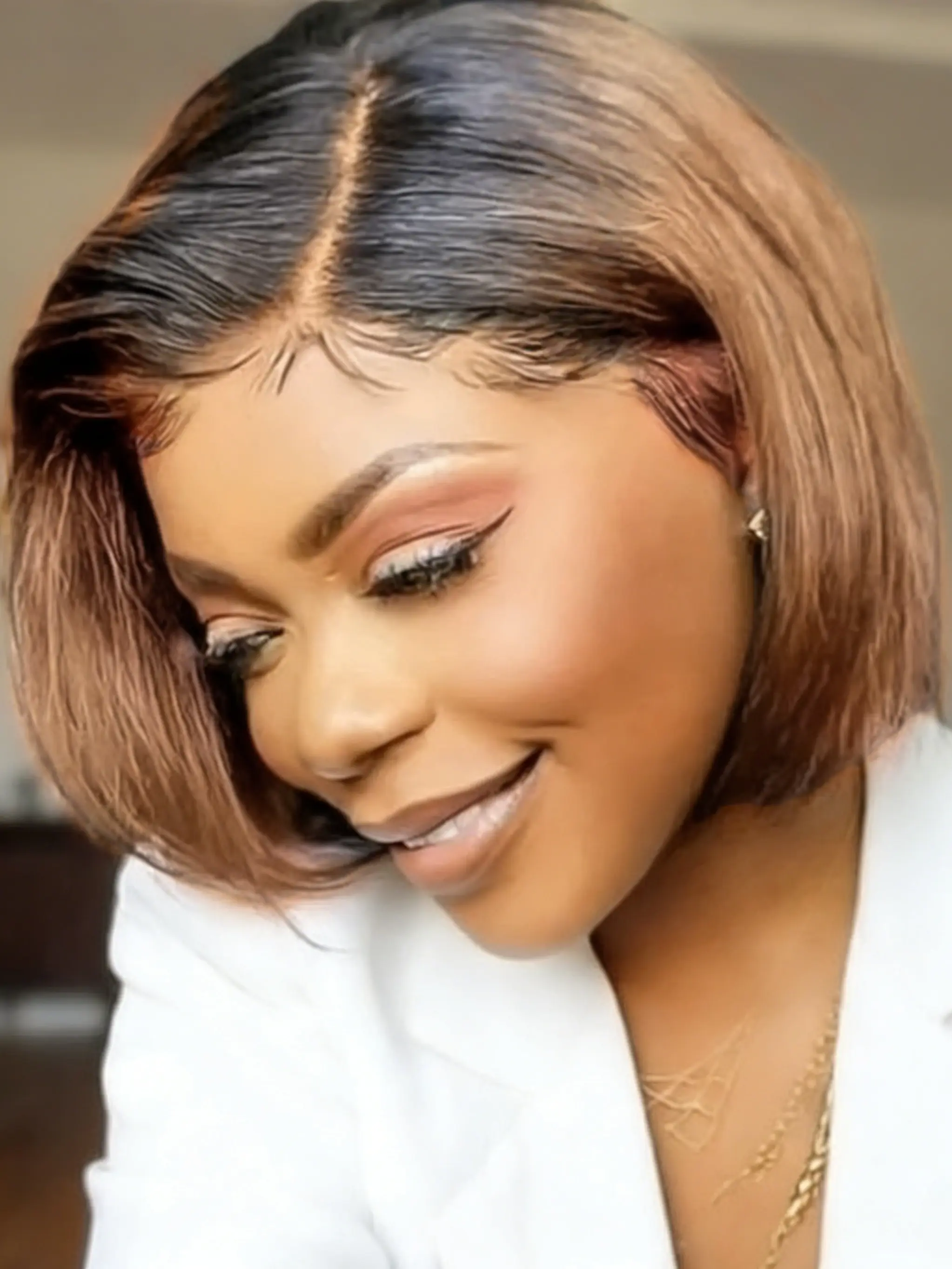 4x4 Human Hair Pixie Cut Lace Front Wigs for Women, Side Part Short Bob Wigs, Curly Straight Bob Wig, Natural Look, Easy Maintenance, Lace Frontal Wigs