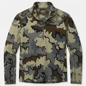 Mid-weight synthetic half-zip base layer boosted