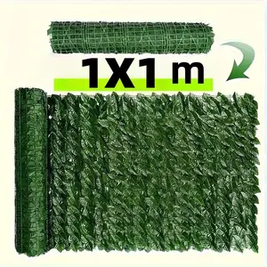 1Pc 1X1m artificial ivy privacy fence, multi-functional green plant decoration, UV resistance, not easy to age, fake ivy wall panels that can be used for classroom decoration, office/meeting room landscaping, garden balcony/courtyard backyard fence,  DIY