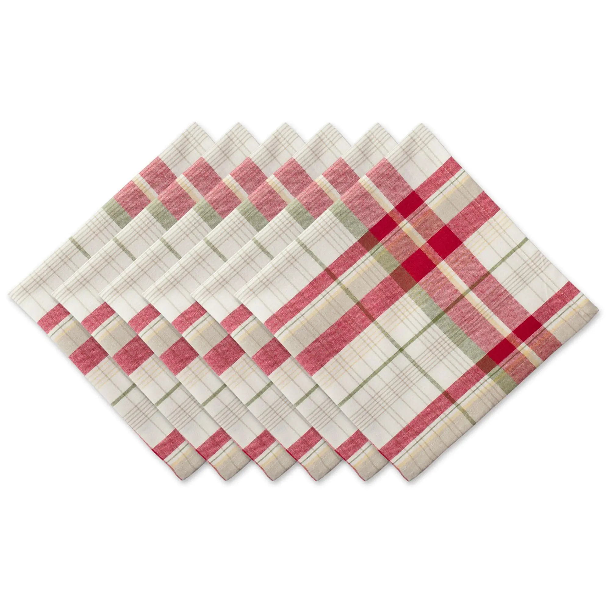 Design Imports Set/6 Orchard Plaid Napkins Design Imports Set/6 Orchard Plaid Napkins