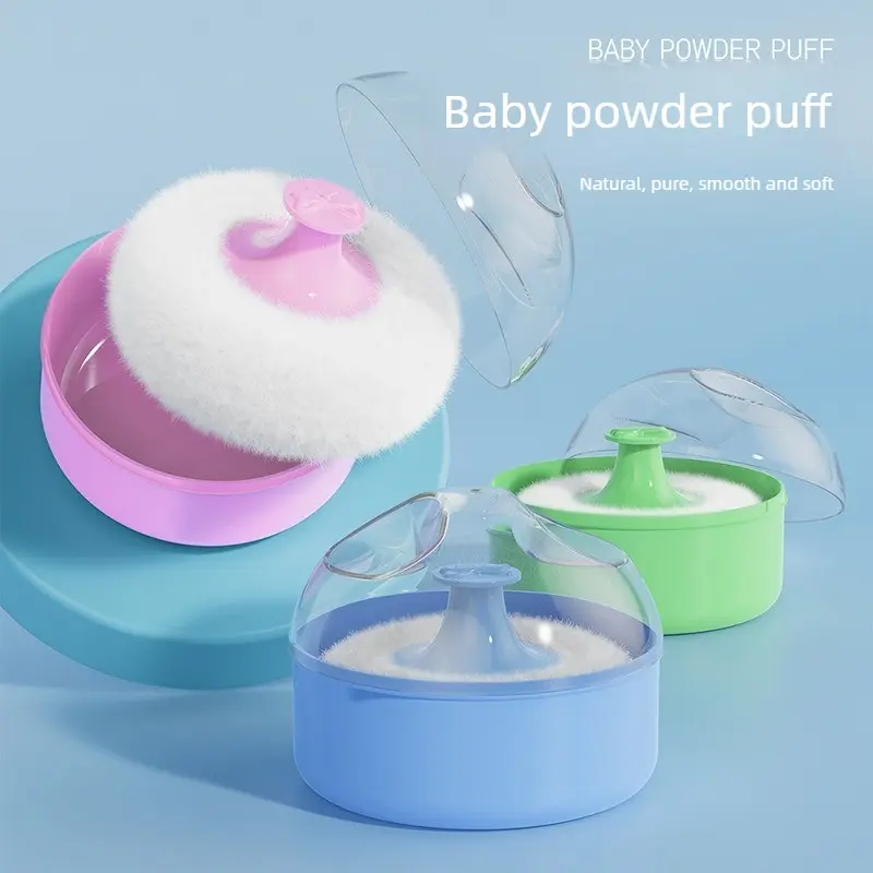 3-pack portable powder cases, reusable powder cases with puffs, bath powder cases, makeup tools for women and girls, Beauty Products