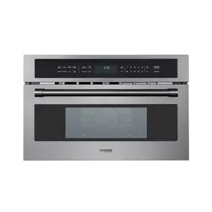 KoolMore Reserve 30 in. Stainless Steel Built-in Convection Microwave Oven with Speed and Sensor Cooking, 1.6 Cu. Ft. in Black