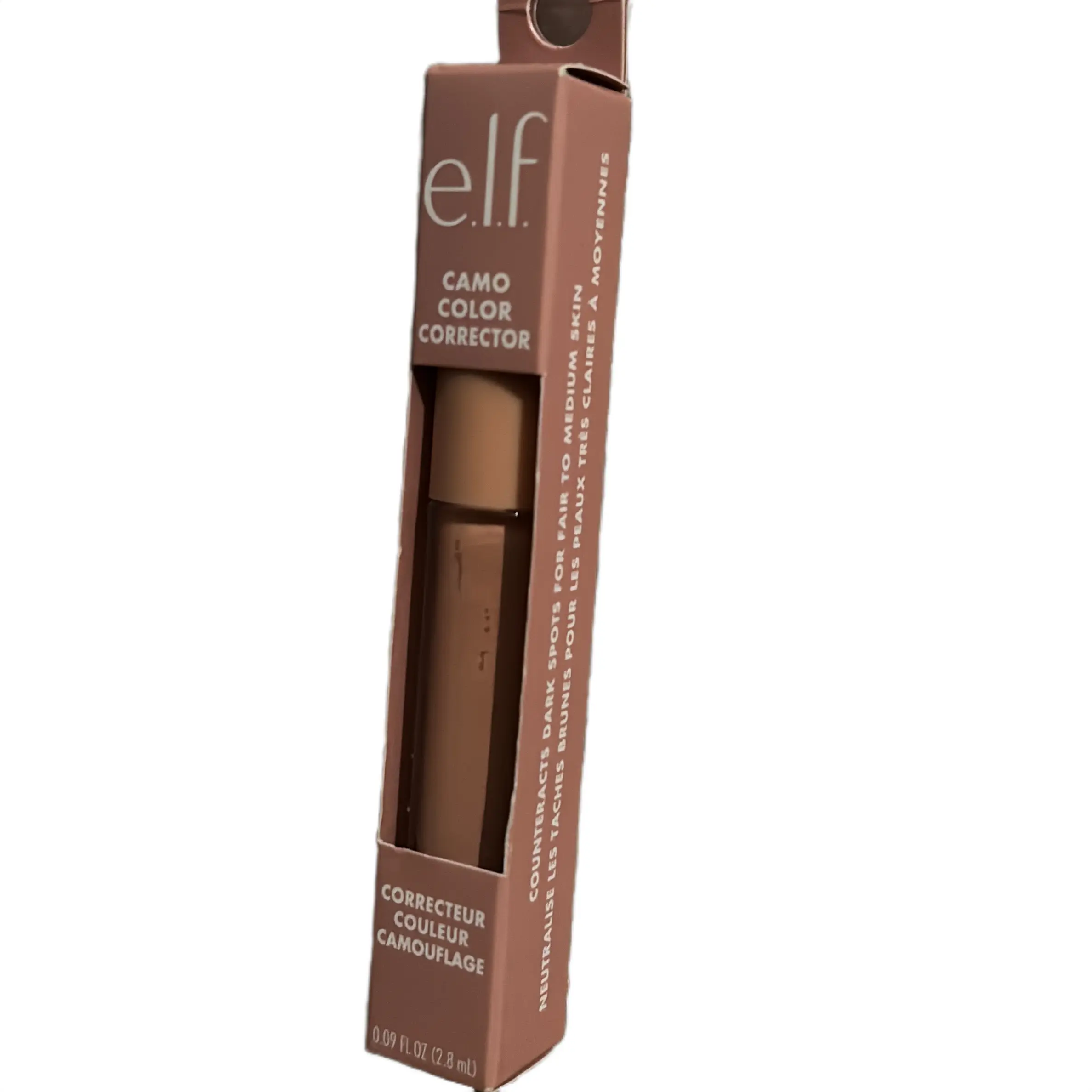 Peach e.l.f Camo Color Corrector Full Coverage Satin Powder Makeup for Dark Spot Counteraction Concealer Foundation Flawless Cosmetic
