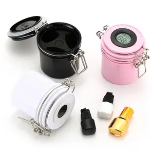 Lash Glue Storage Container with Temperature/Humidity Meter