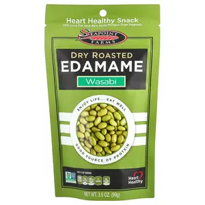 Seapoint Farms Dry Roasted Edamame, Wasabi, 3.5 oz (99 g)