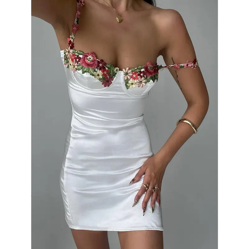 knee length dresses for ladies Ruffle Corset Mini Dress main image 1